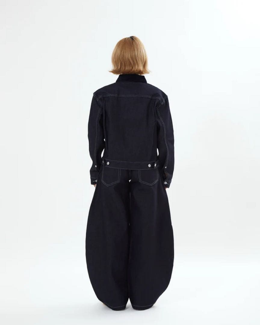 【SALE】リジットバルーンデニム L2156 S (navy) 地底人