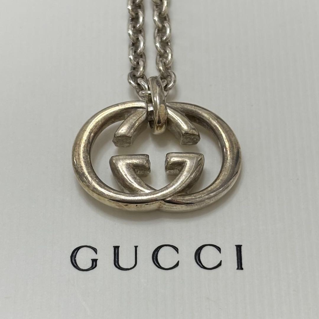 グッチ　GUCCI　ネックレス　インターロッキング　シルバー　925
