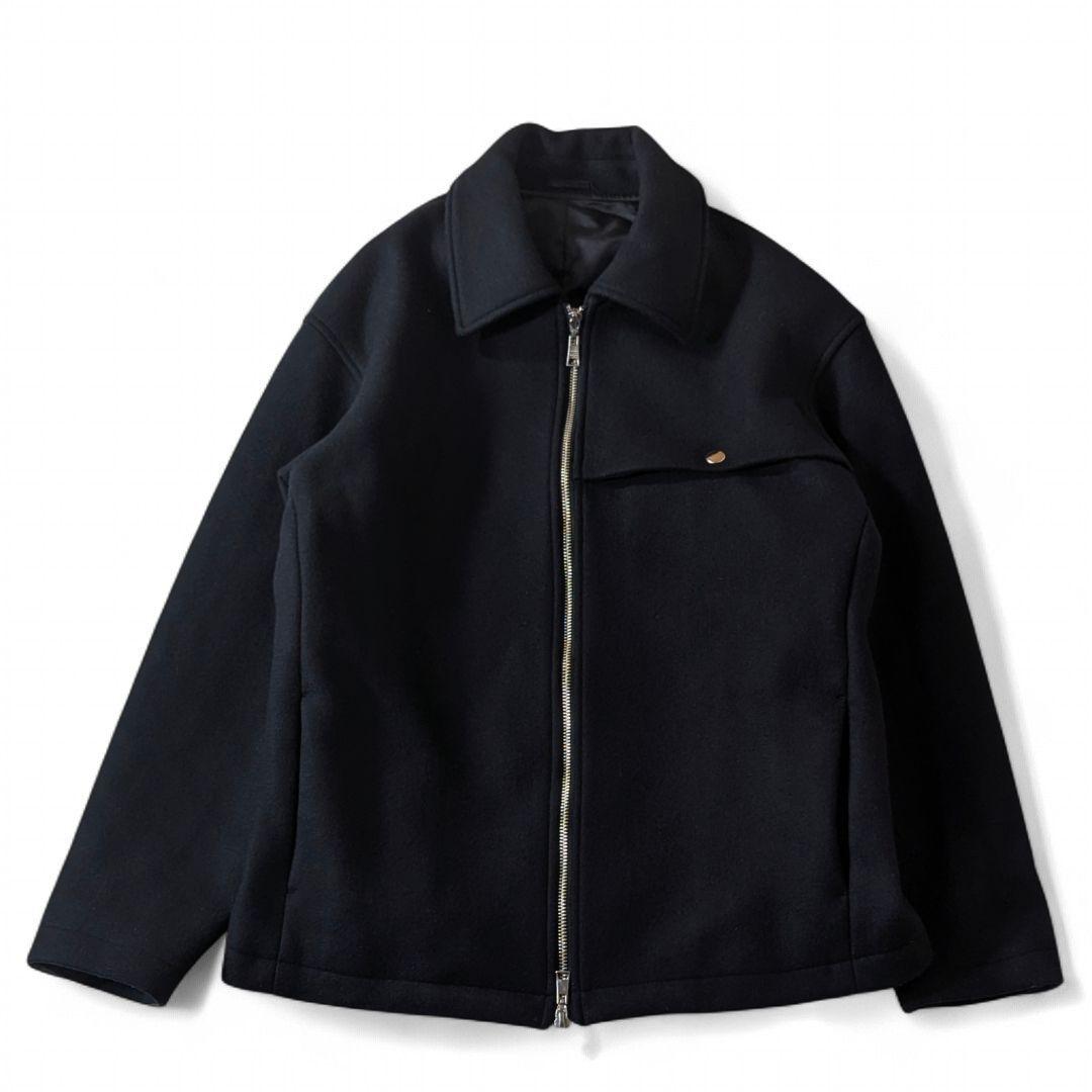 超高級★美品◎パブリックトウキョウ　ジップブルゾン　黒　ウール　S