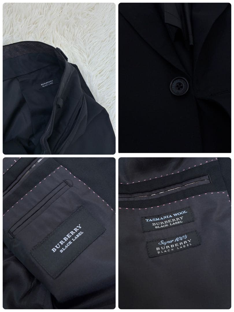Burberry　バーバリー　セットアップ　タスマニアウール　Lサイズ　ブラック
