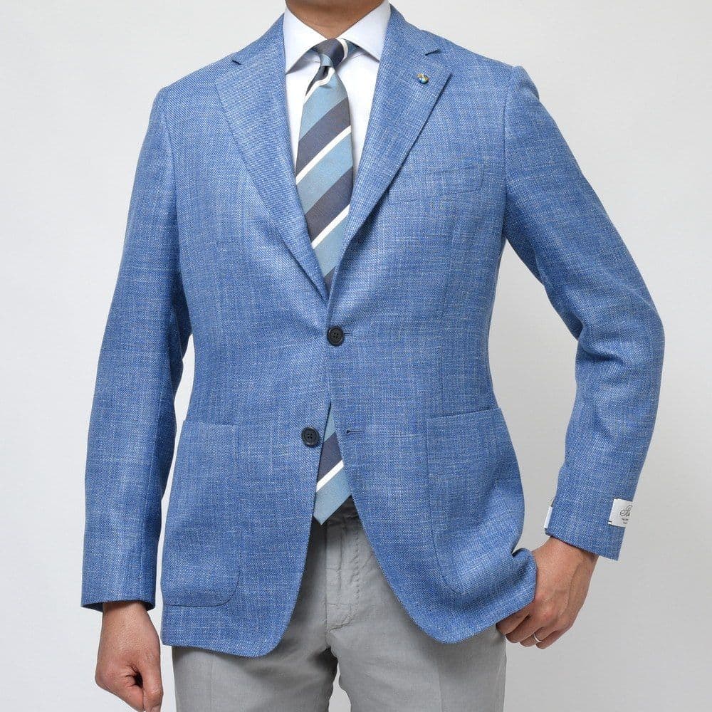 【定価26万】Belvest JACKET IN THE BOX ブルー リネン