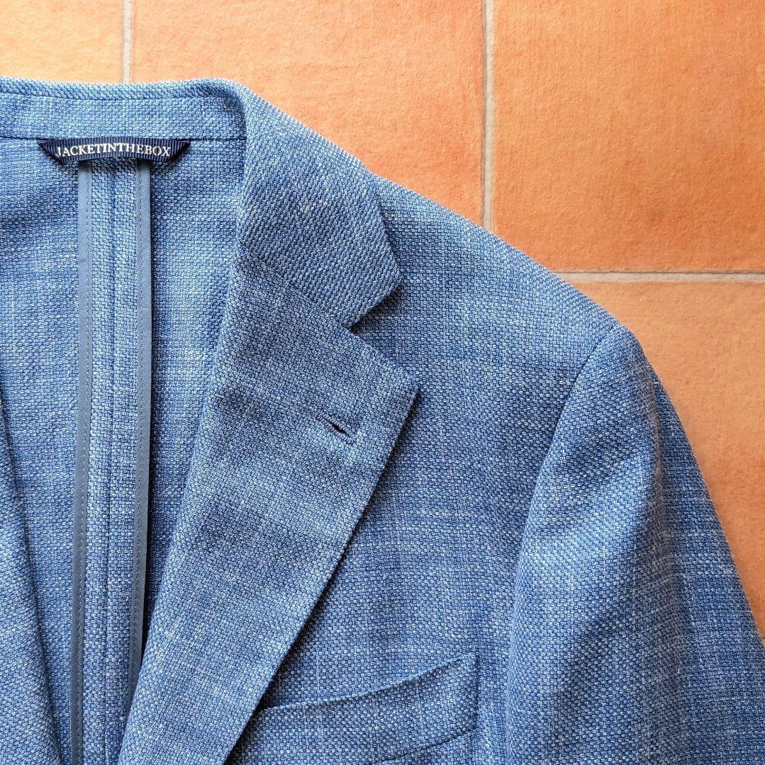 【定価26万】Belvest JACKET IN THE BOX ブルー リネン
