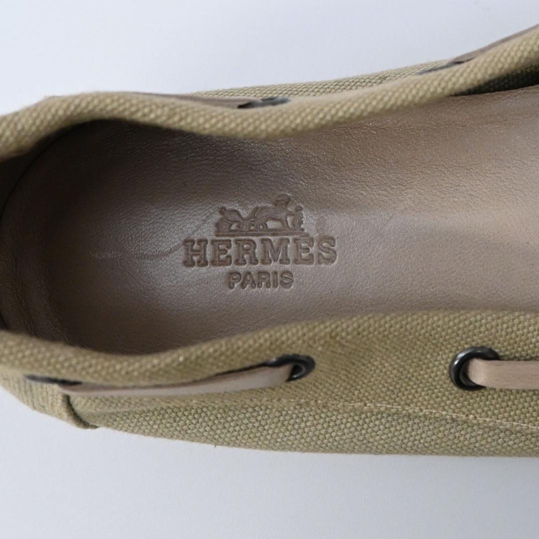 ■ 43534★年 HERMES エルメス メンズ 42 デッキシューズ