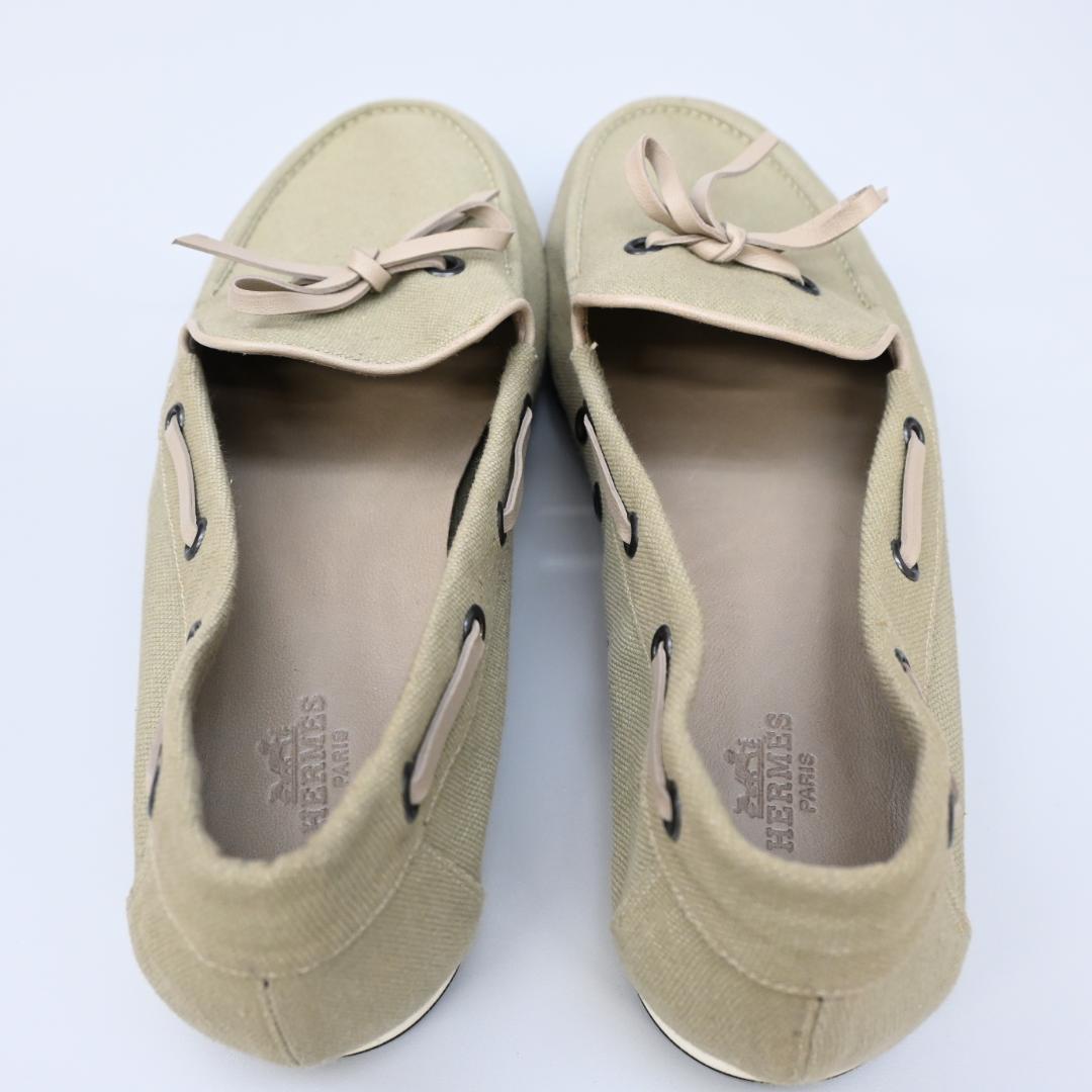 ■ 43534★年 HERMES エルメス メンズ 42 デッキシューズ
