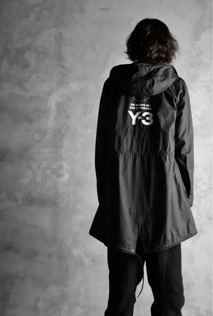 ジャケット・アウター Y-3 3BRANDS STACKED LOGO MODS COAT