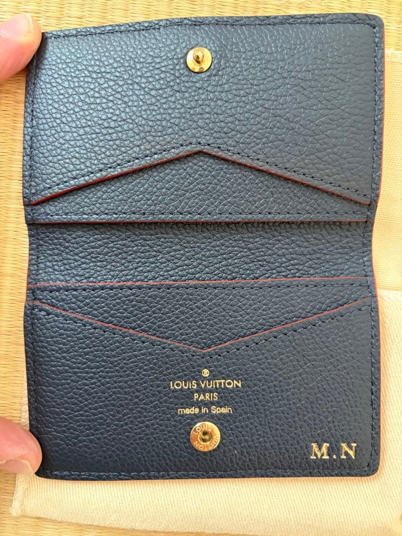LOUIS VUITTON ネイビー名刺入れ