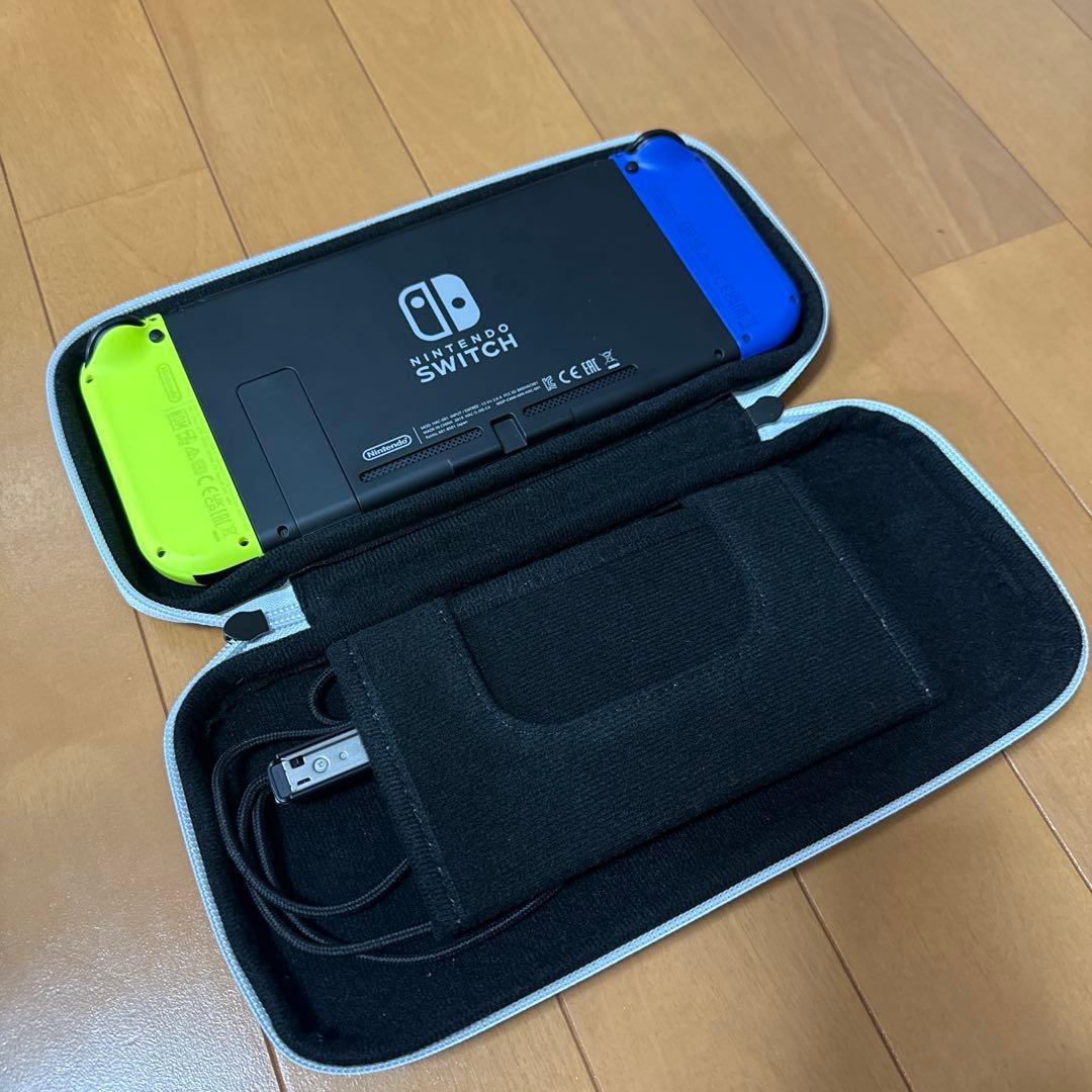 Nintendo Switch 本体 青・黄 収納ケース付き