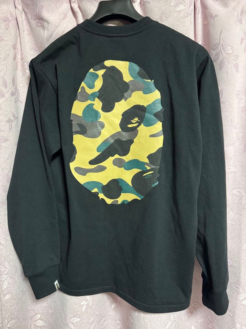 トップス BAPE 1ST CAMO BIG APE HEAD LS TEE