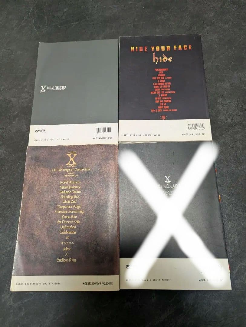 X JAPANとhideのバンドスコア