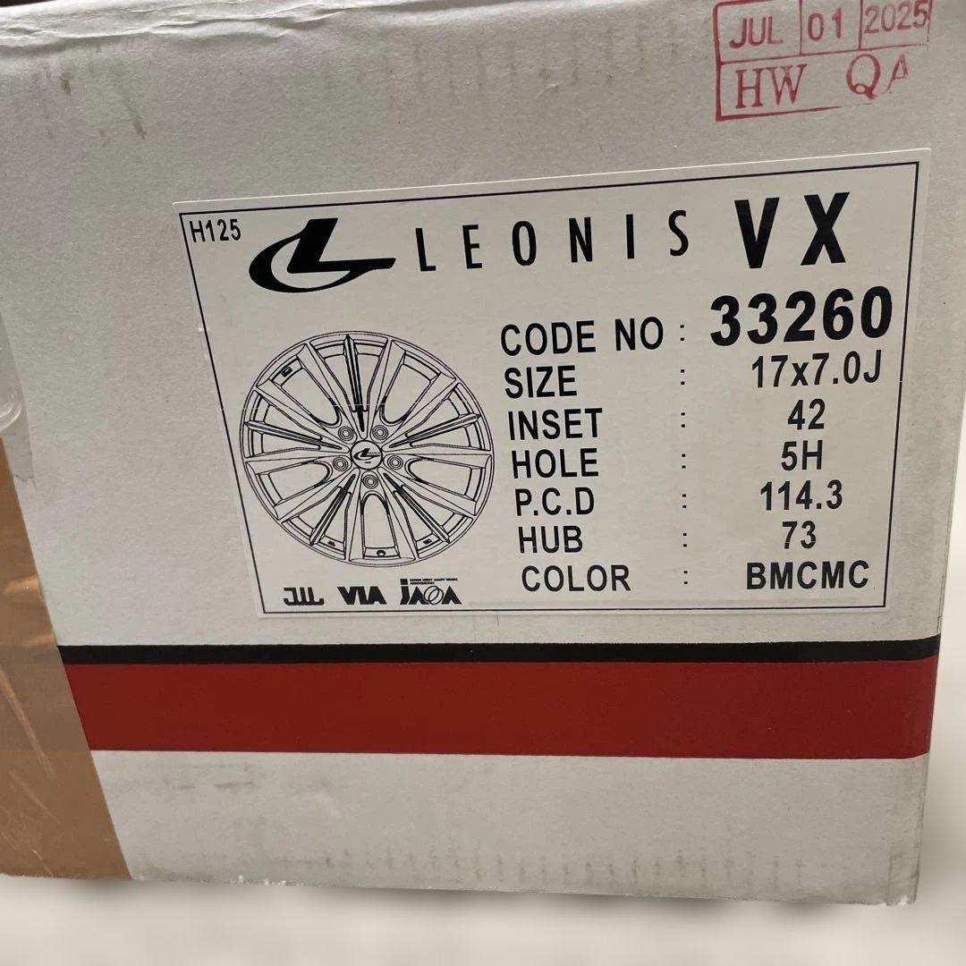 17インチ LEONIS VX17×7.0J 5穴 PCD114.3