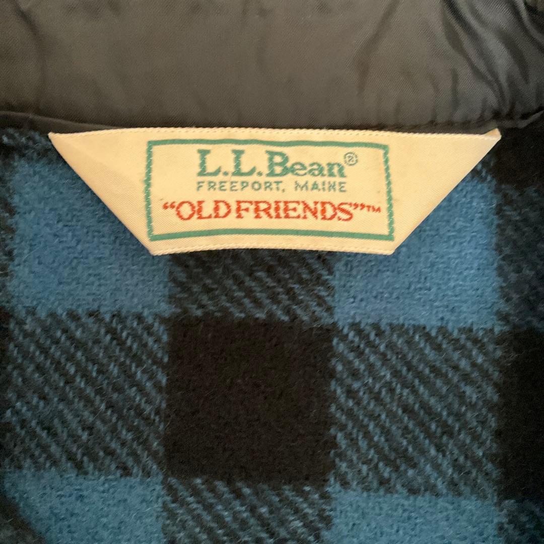 LL bean 70s 80s ブロックチェックウールシャツ　ビンテージ　M