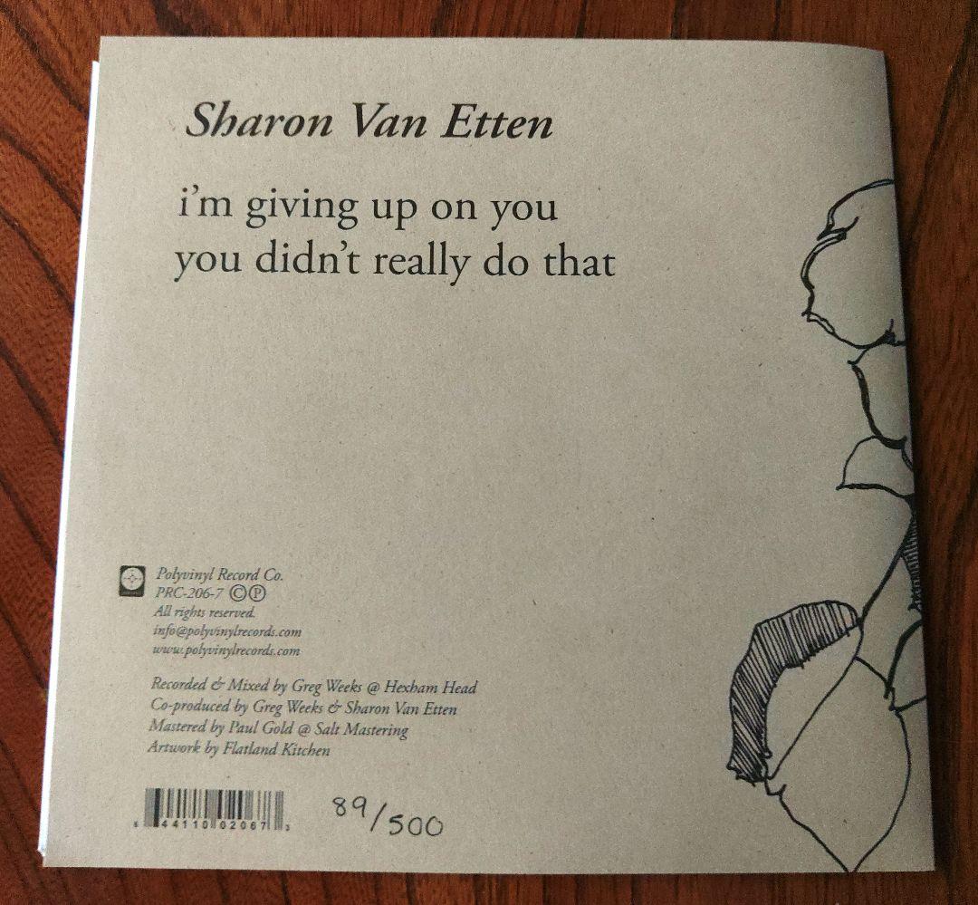 Sharon Van Etten シャロン・ヴァン・エッテン 7インチ レコード