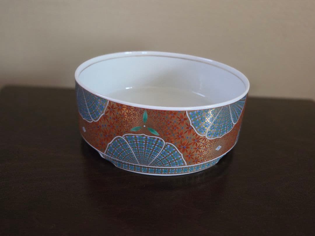 美濃焼 庫山窯 三段重 金襴手 色絵 金彩 前畑陶器