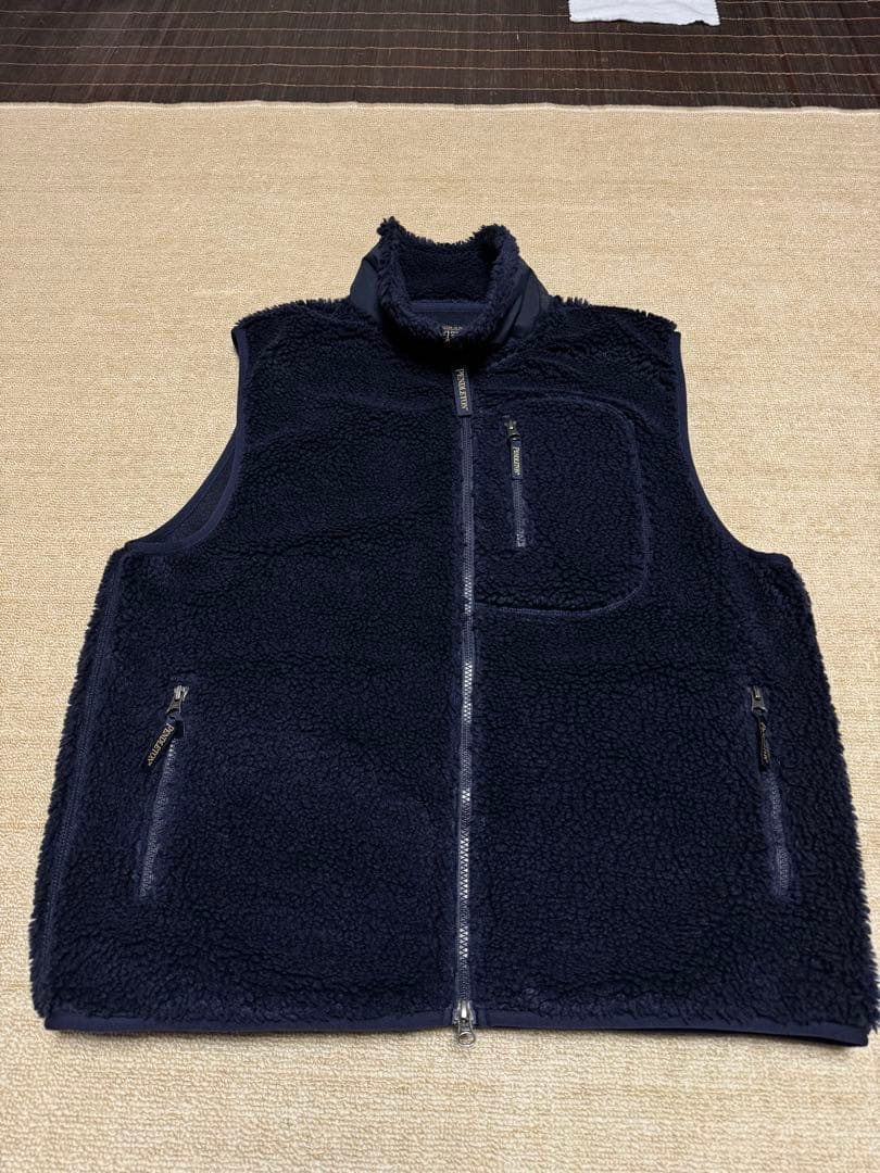 PENDLETONボアフリーススタンドベスト ネイビー L