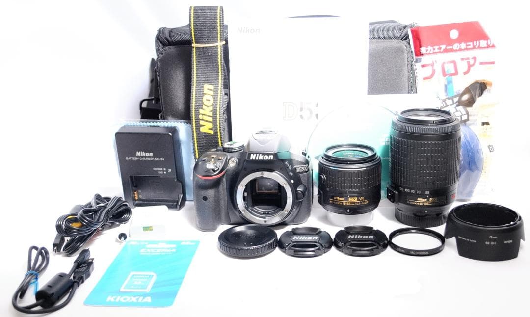 Nikon D5300✨返金保証　S数少 一眼レフWi-Fi ダブルレンズ