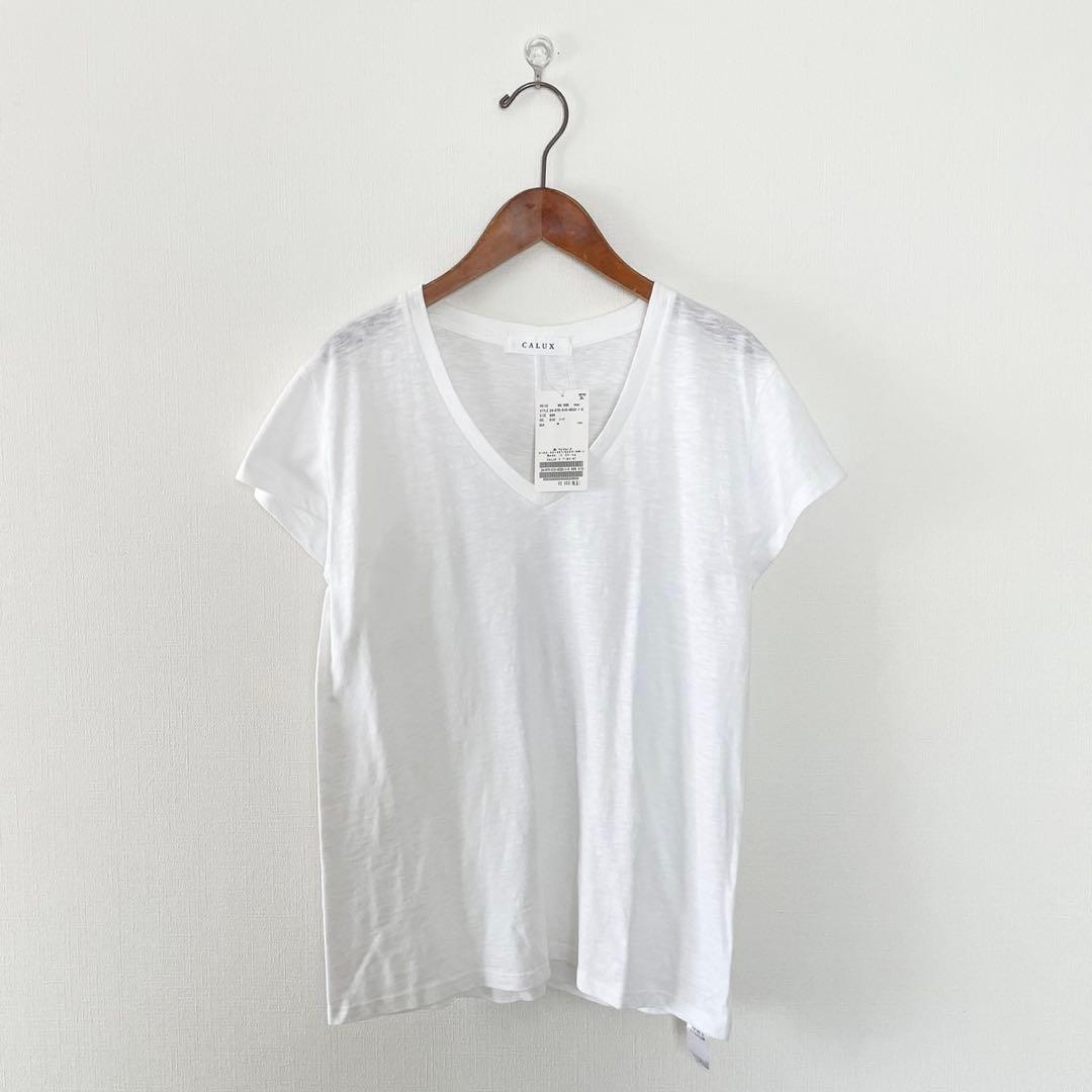 新品2024SSドゥーズィエムクラス 【CALUX/キャラクス】VネックTシャツ