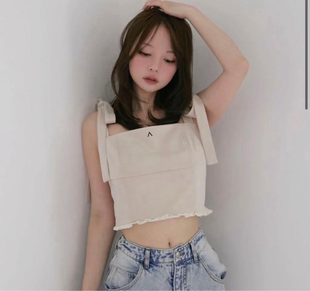 トップス andmary Ava ribbon tops