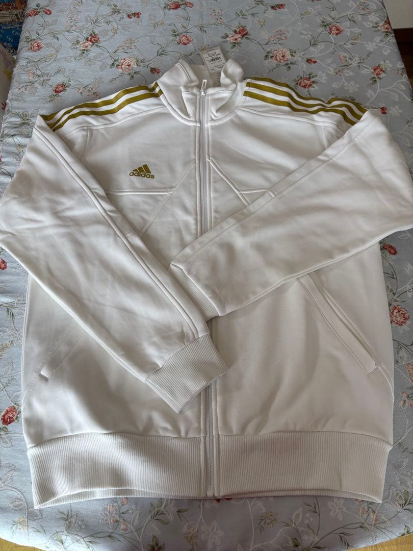 adidas メンズホワイト ジャージ上下