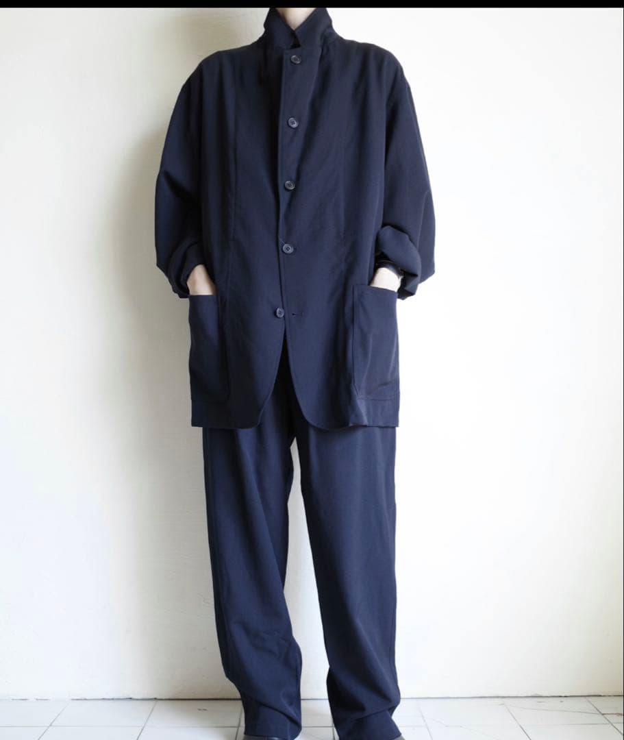 FOLL washed wool gaba daily jacket サイズ3