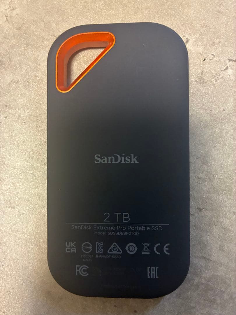 外付けハードディスク・ドライブ SanDisk Extreme Pro Portable SSD 2TB