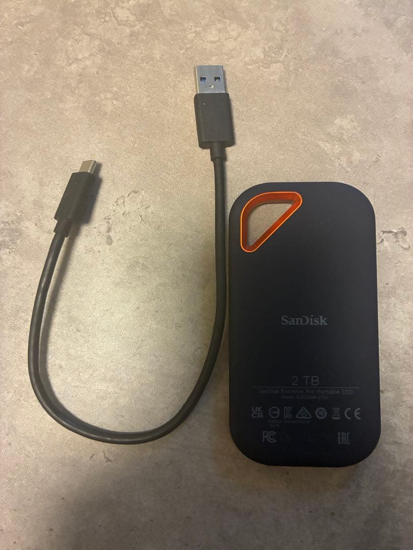 外付けハードディスク・ドライブ SanDisk Extreme Pro Portable SSD 2TB