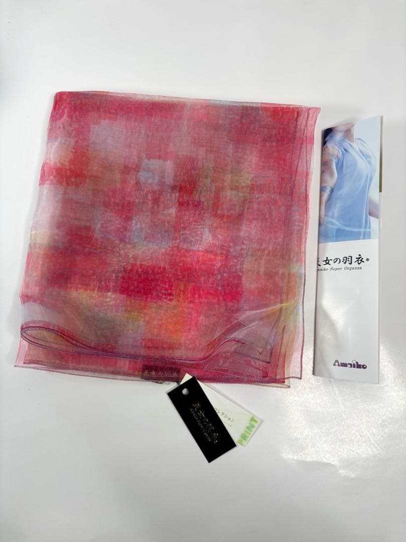 天女の羽衣 スカーフ ストール パステルピンク 新品