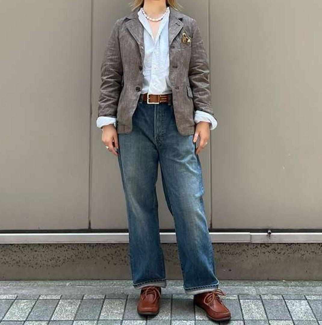 45R ライ麦デニムのシャルロット5 加工 焦