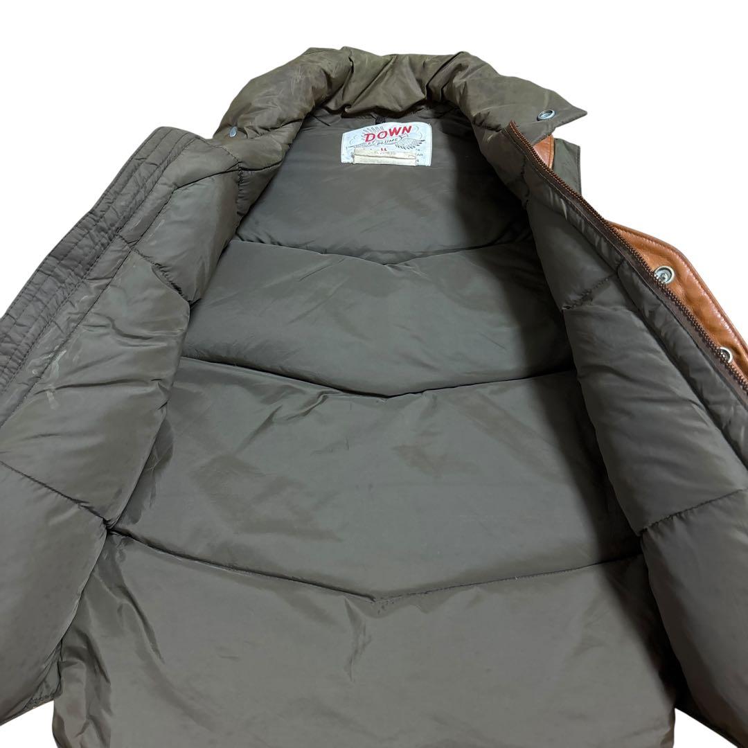 トップス SCHOTT LEATHER DOWN VEST