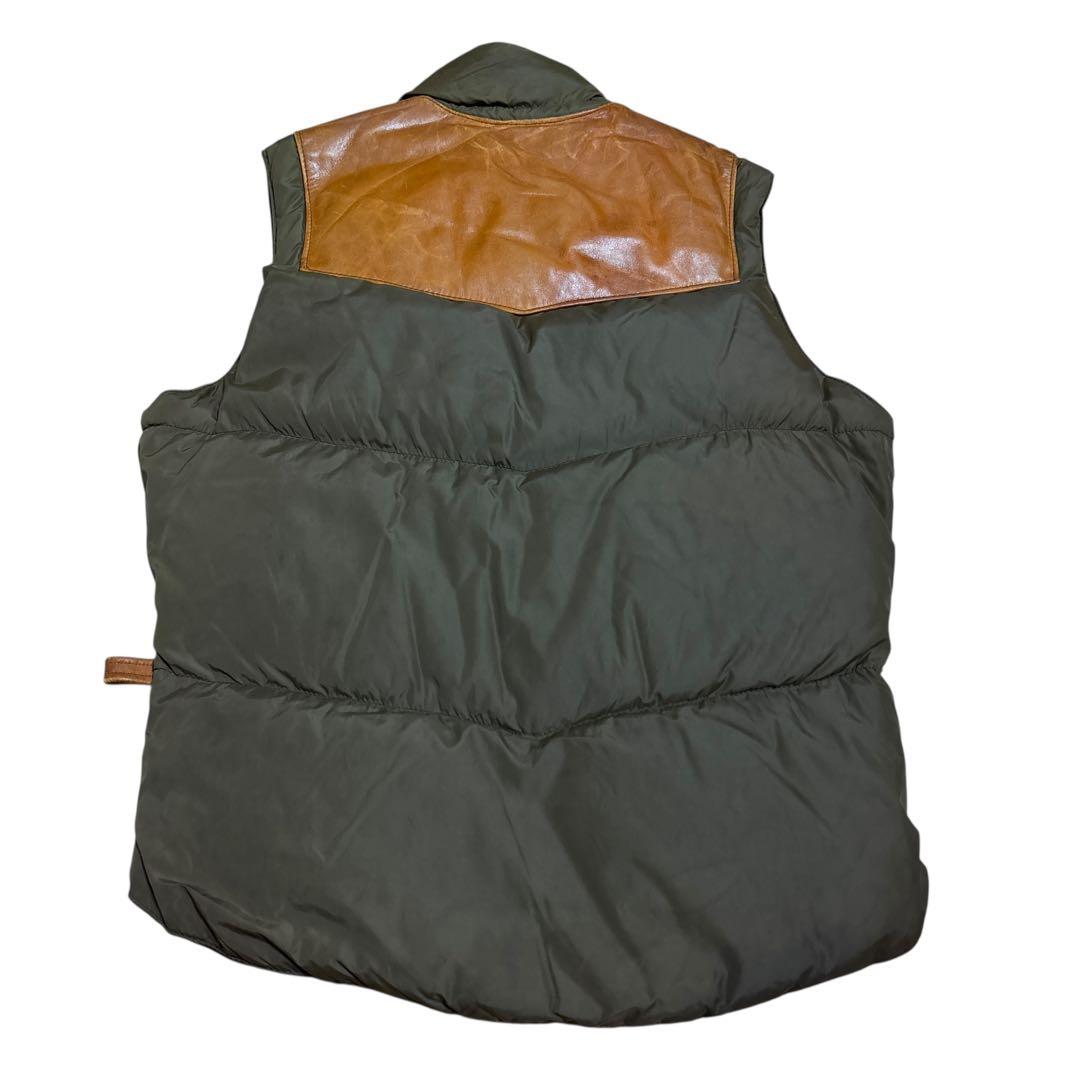 トップス SCHOTT LEATHER DOWN VEST