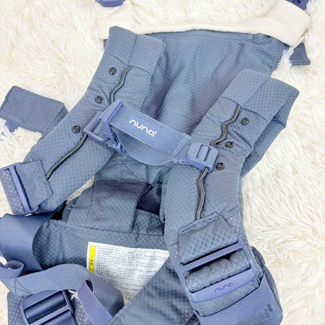 極美品 Nuna 抱っこ紐 cudl clik グレー メッシュ ベビー用品