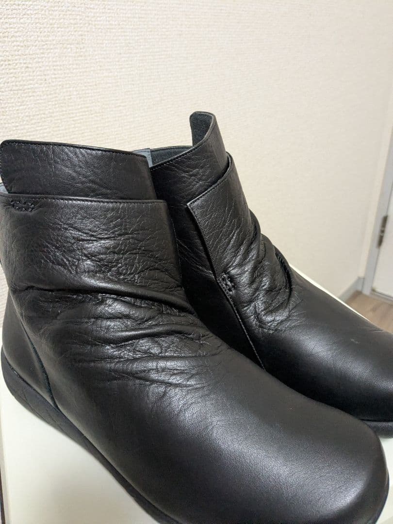 ミスキョウコ4Eレザーブーツ 　 ジッパー付き　24.5cm　最終値下げ