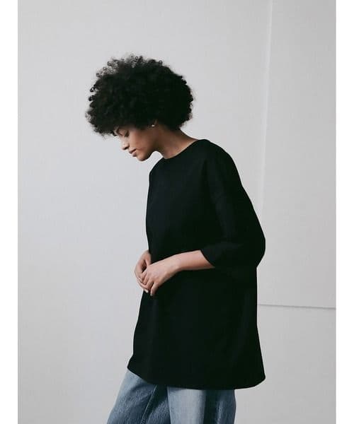 HER.オーバーサイズドTシャツ・ブラック／タグあり