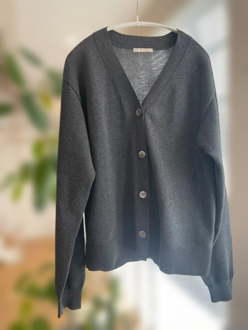 Plage sweat ニットカーディガン ダークグレー 36 美品