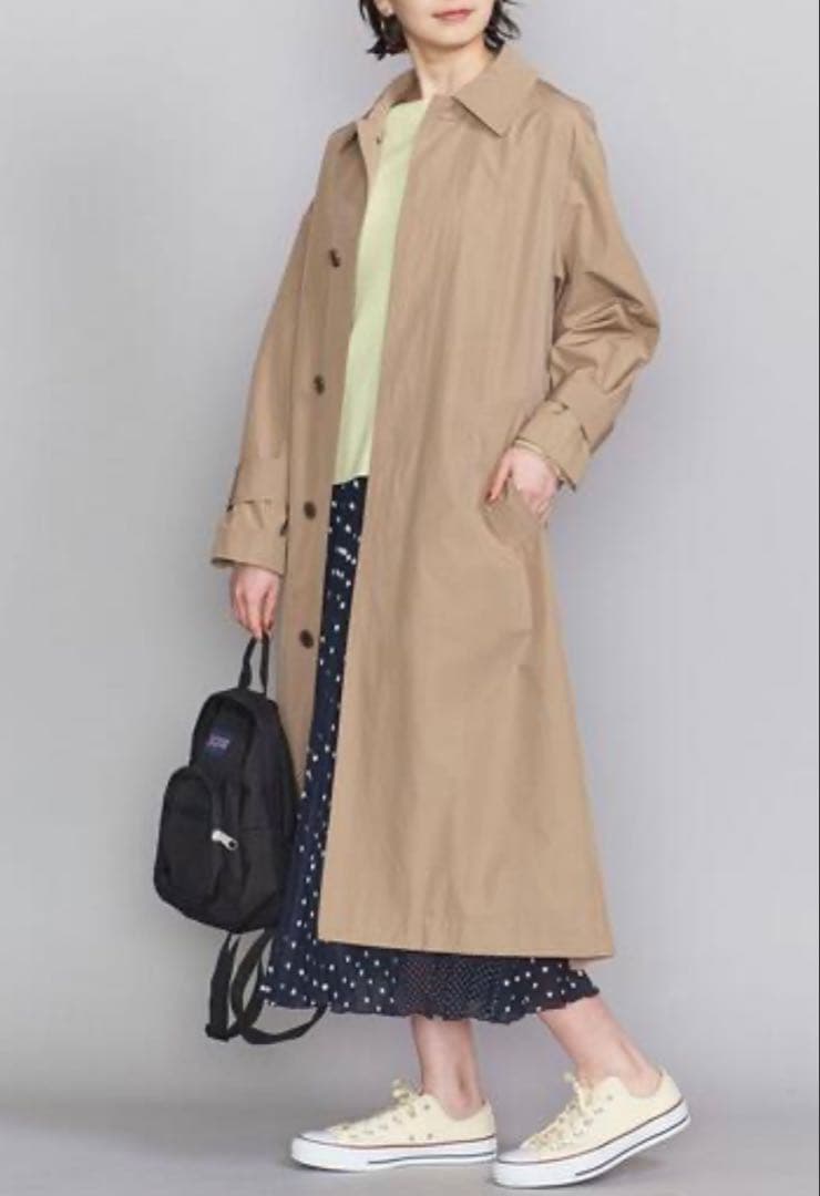新品⭐︎BY ステンカラーロングコート -撥水加工-定価24,200