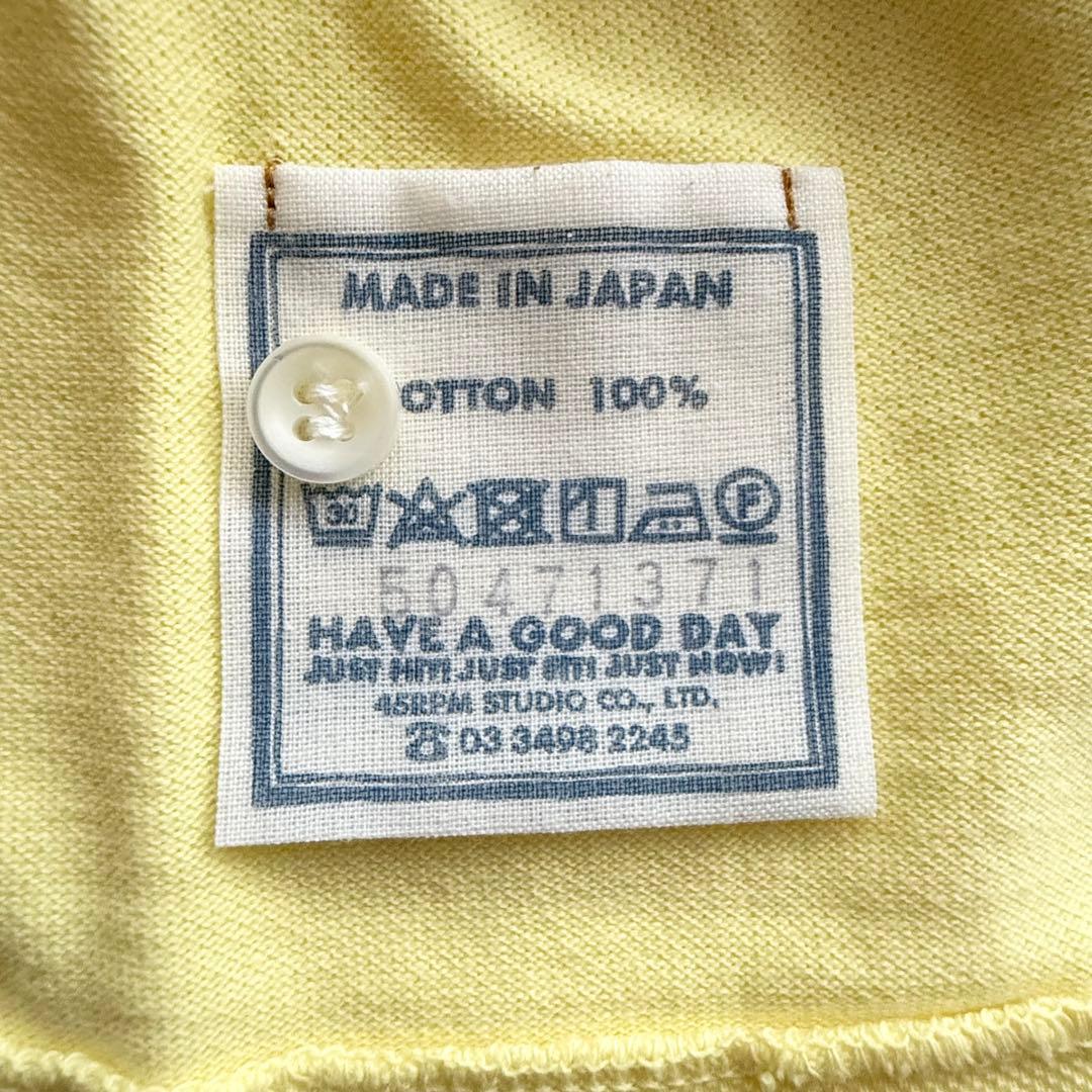 45R 23SS スーピマカノコの33色四角ポロ 刺繍 R刺繍