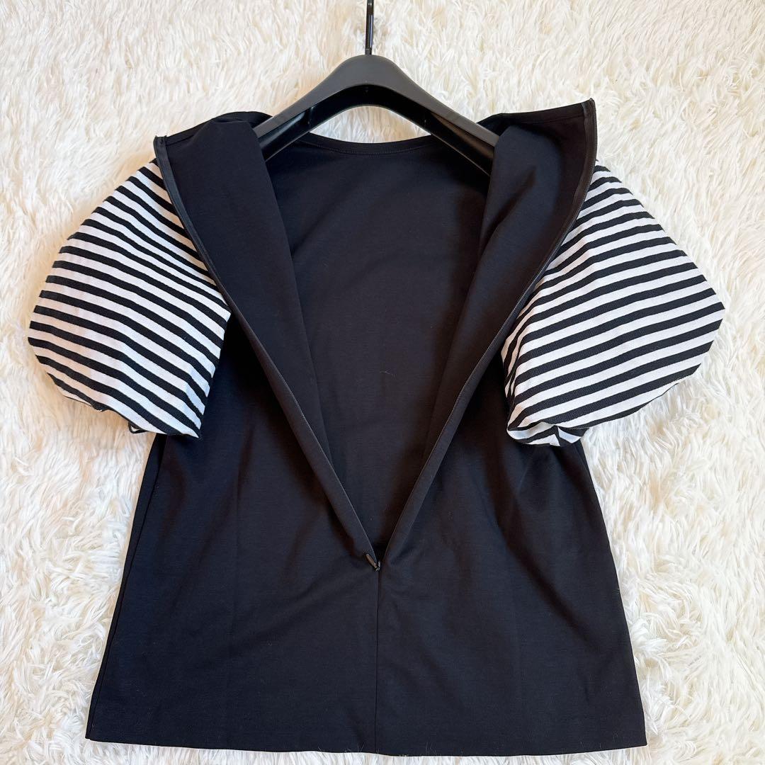 [美品] BORDERS at BALCONY PUFF SLEEVE TEE