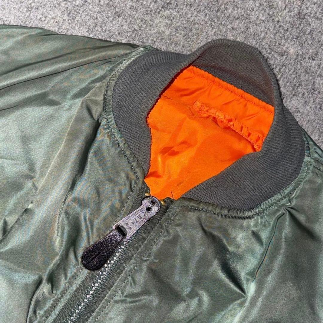 【USA製90s】【極美品✨️】ALPHA INDUSTRIE ma-1 カーキ