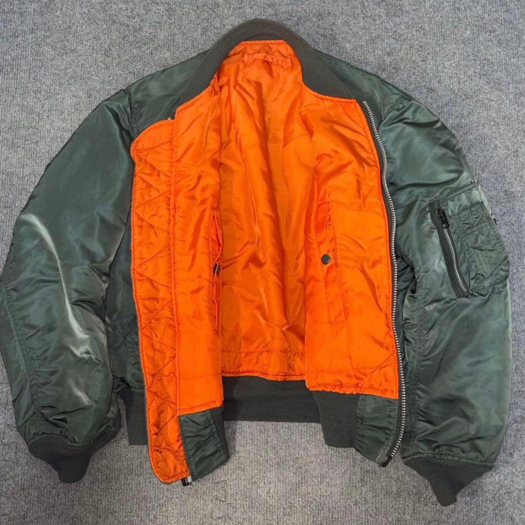 【USA製90s】【極美品✨️】ALPHA INDUSTRIE ma-1 カーキ