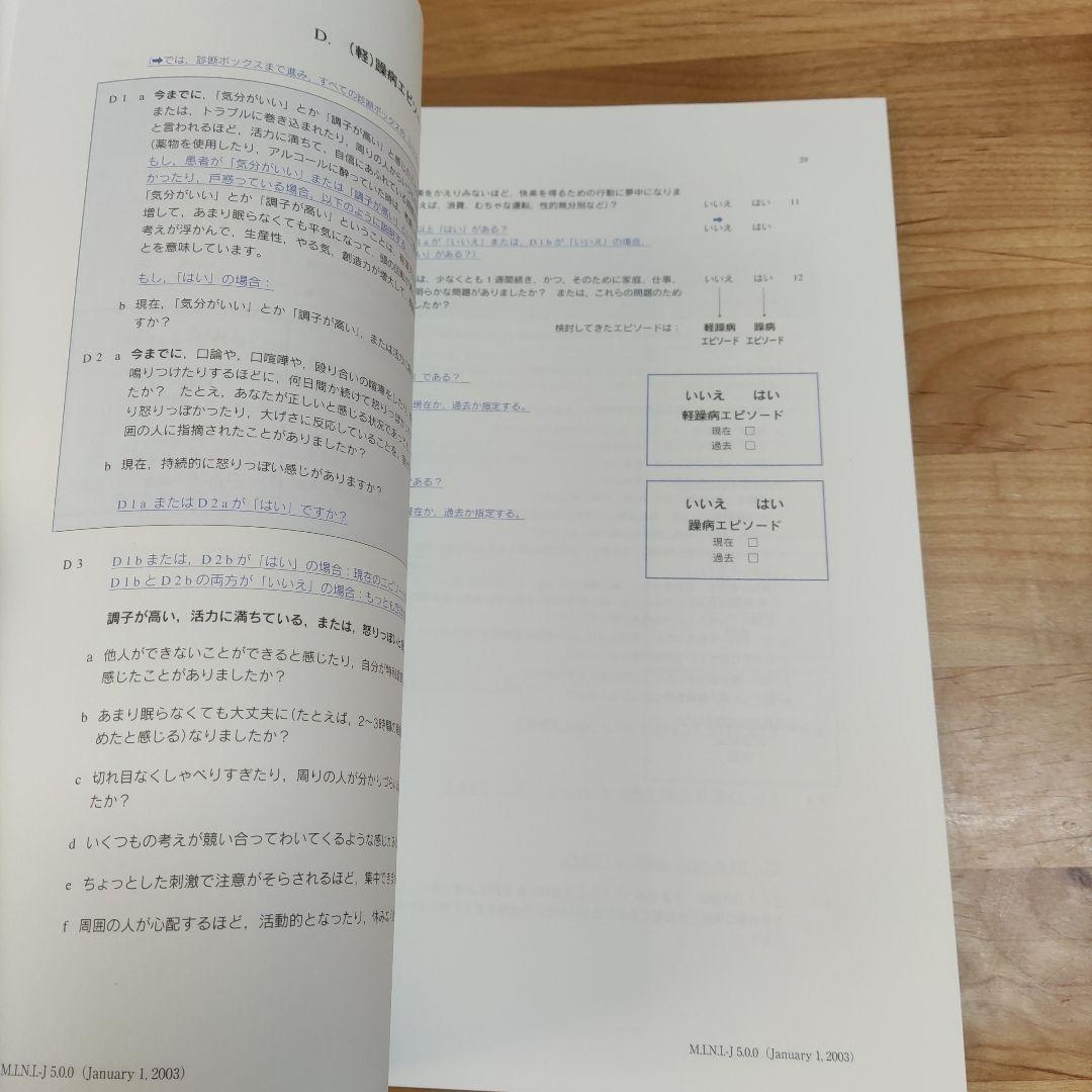 M.I.N.I. : 精神疾患簡易構造化面接法