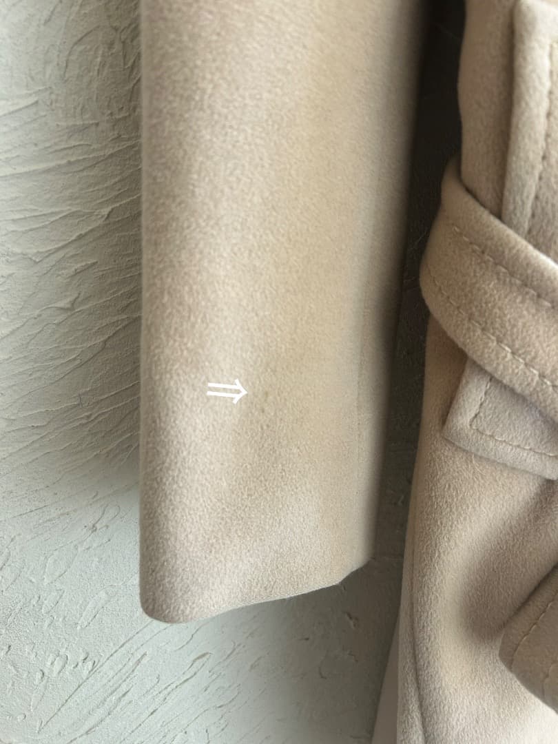 MAX MARA ロングコート アンゴラ ウール 銀タグ 裏地総柄