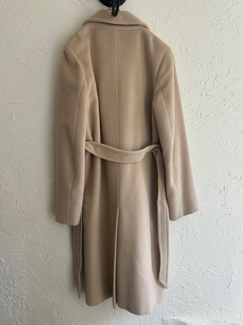 MAX MARA ロングコート アンゴラ ウール 銀タグ 裏地総柄