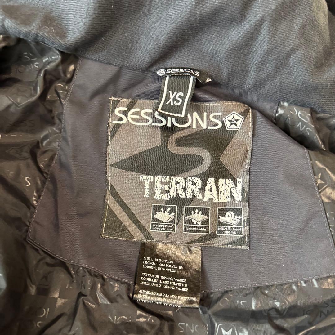 SESSIONS Terrain ブラックジャケット　スノーボード