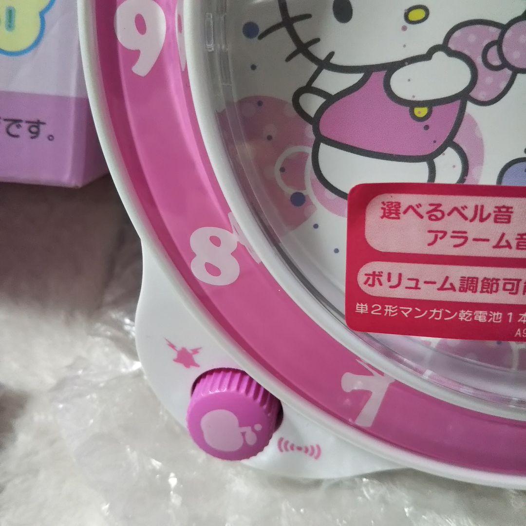新品未開封★サンリオ ハローキティ★目覚まし時計★乾電池＆取り扱い説明書付き