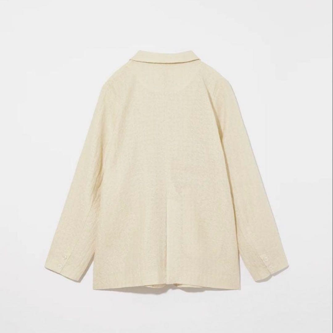 ジャケット・アウター Eaphi RANDOM BUTTON SHEER JACKET ivory