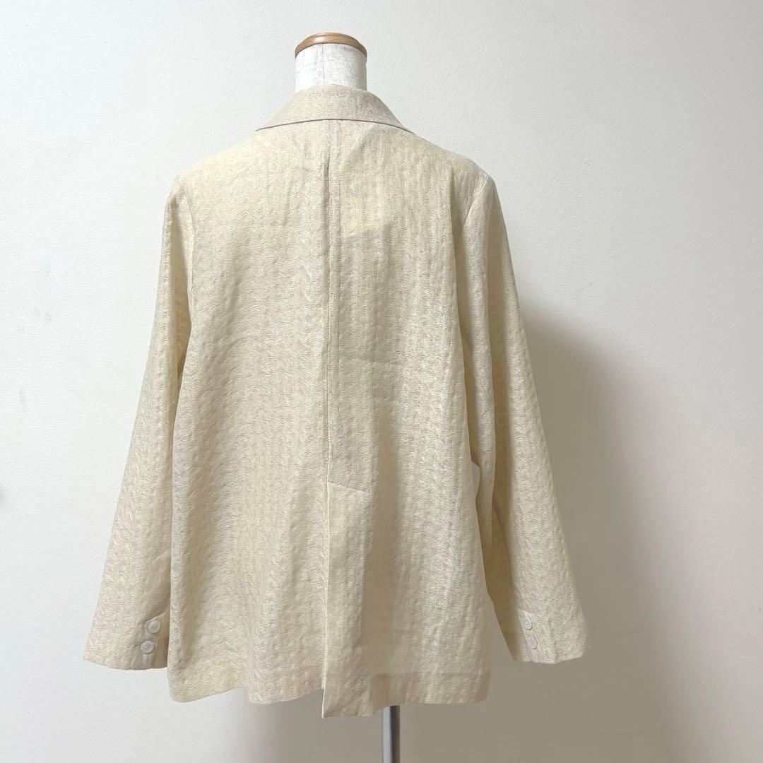 ジャケット・アウター Eaphi RANDOM BUTTON SHEER JACKET ivory