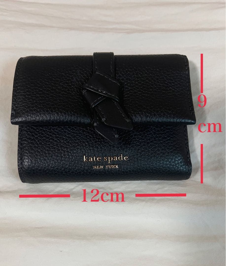大幅値下げ♠︎kate spade ブラック 三つ折り財布