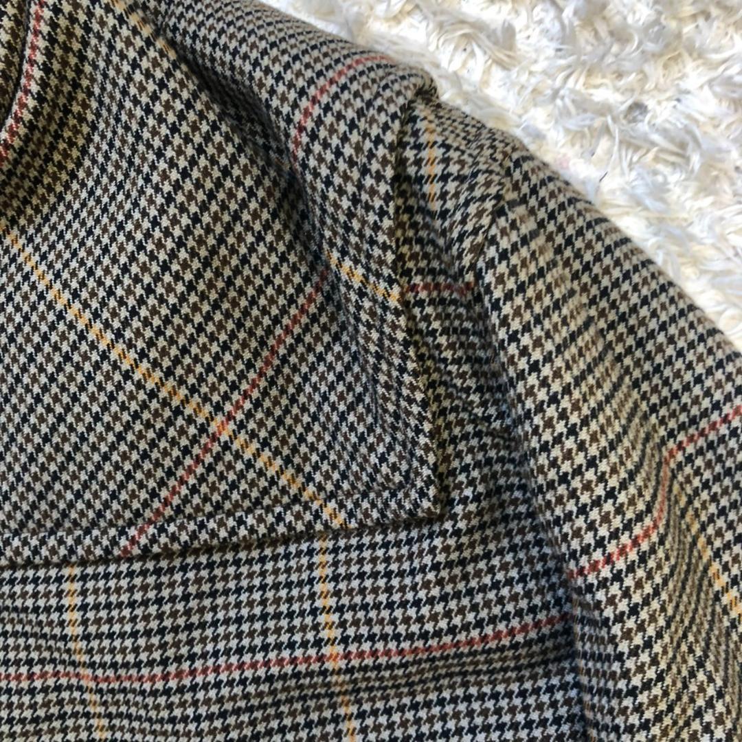 《 BEAMS ビームス 》 メンズ ダッフルコート Ⅼ グレー チェック