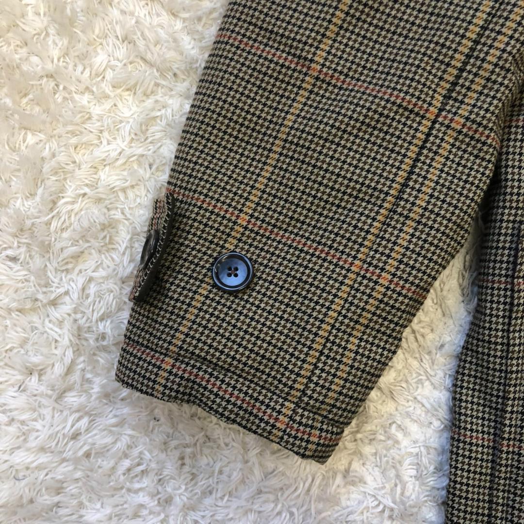 《 BEAMS ビームス 》 メンズ ダッフルコート Ⅼ グレー チェック