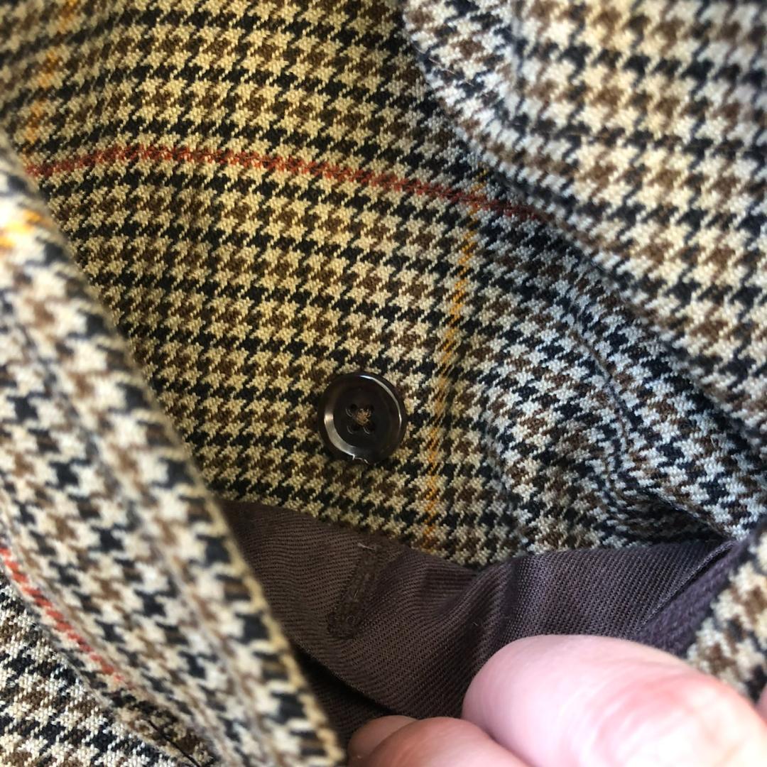 《 BEAMS ビームス 》 メンズ ダッフルコート Ⅼ グレー チェック