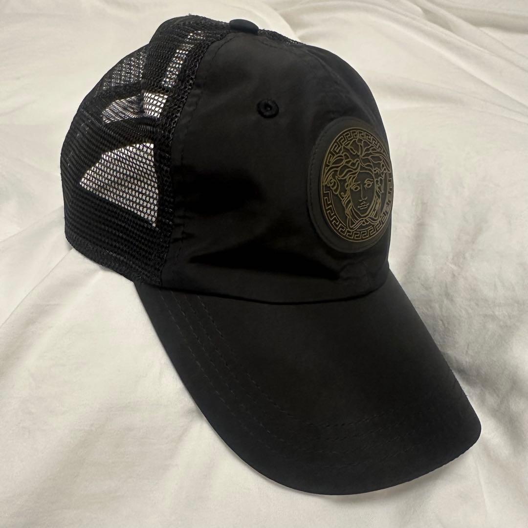 VERSACE メデューサロゴ キャップ ブラック
